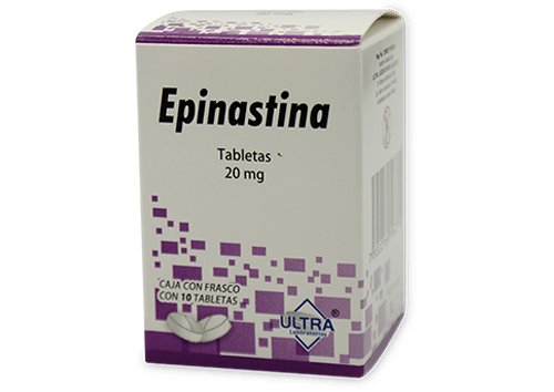 Epinastina 10 tabletas 20 mg precio