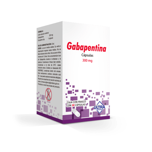 Comprar Gabapentina 300 Mg Con 30 Cápsulas