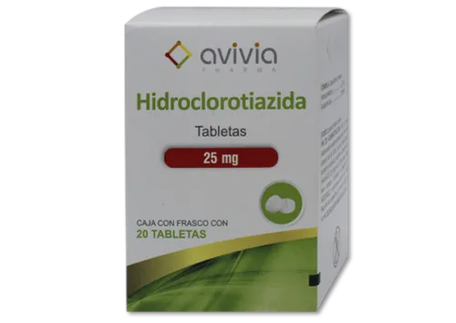 Comprar Hidroclorotiazida 25 Mg Con 20 Tabletas