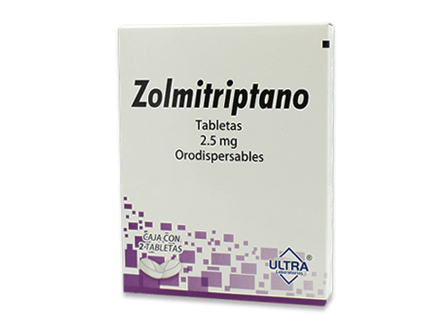 Comprar Zolmitriptano 2.5 Mg Con 2 Tabletas