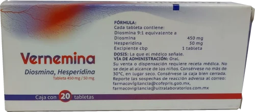 Comprar Vernemina 450/50Mg Con 20 Tabletas