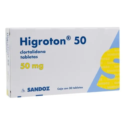 Comprar Higroton 50 Mg Con 30 Tabletas