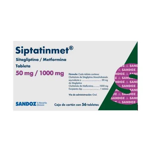 Siptatinmet 50 Mg/ 1000 Mg Con 56 Tabletas