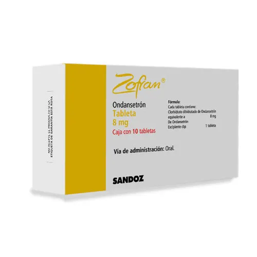 Zofran 8 Mg Con 10 Tabletas