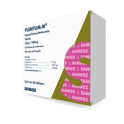 Plemtum-M 10 Mg/1000 Mg Con 28 Tabletas