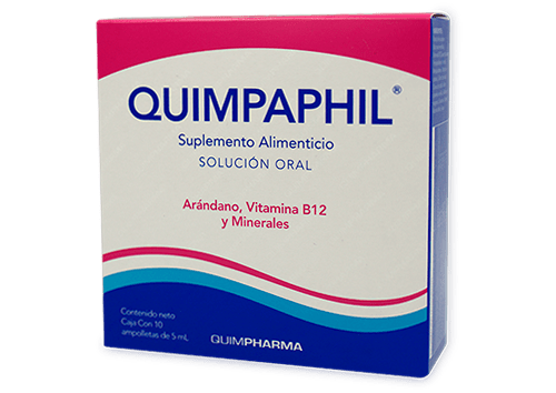 Comprar Quimpaphil Suplemento Alimenticio Solución Oral 10 Ampolletas 5 Ml