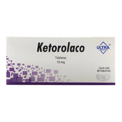 Ketorolaco 10 Mg Con 10 Tabletas
