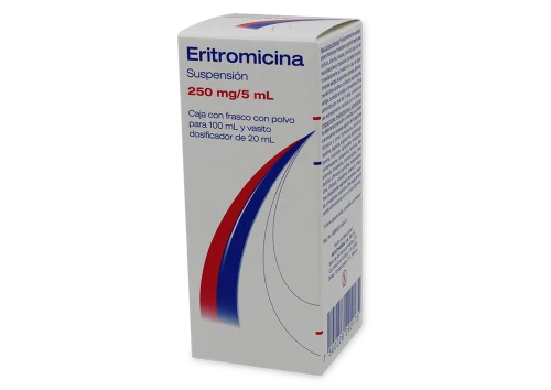 Eritromicina 250 Mg Con 100 Ml De Suspensión