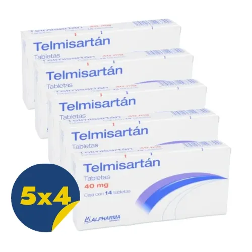 Comprar Telmisartán 40 Mg Con 14 Tabletas 5X4