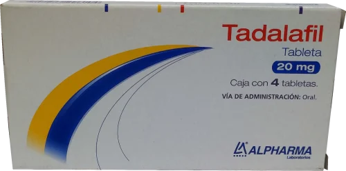 Tadalafil Alpha 20 mg 4 tabletas
