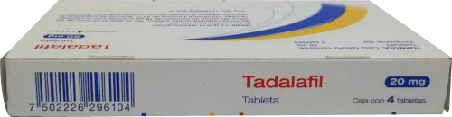 Tadalafil Alpha 20 mg 4 tabletas