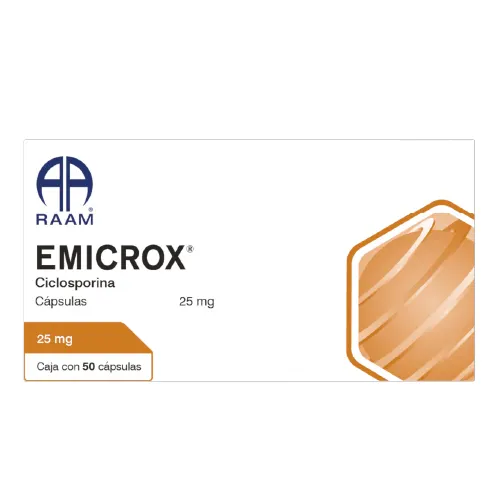 Emicrox 25 Mg Con 50 Cápsulas