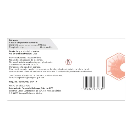 Raamvix 600 Mg Con 30 Comprimidos