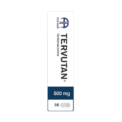 Tervutan Oxitetraciclina 500 Mg Con 16 Cápsulas