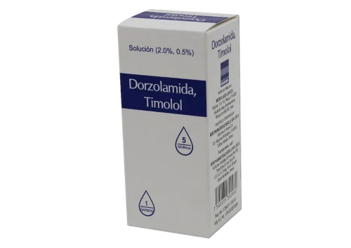 Comprar Dorzolamida, Timolol 2%/0.5% Solución Oftálmica Con 5 Ml