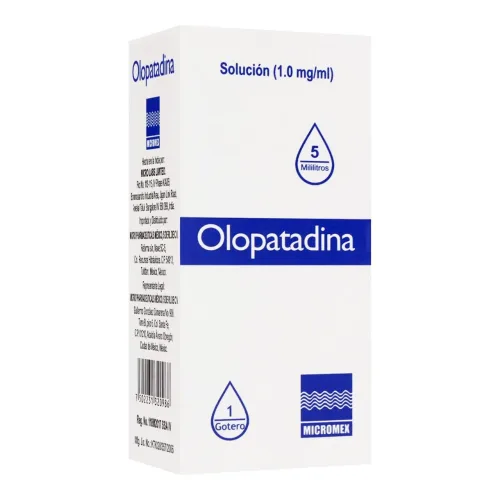 Comprar Olopatadina 1 Mg Solución Oftálmica Gotas 5 Ml