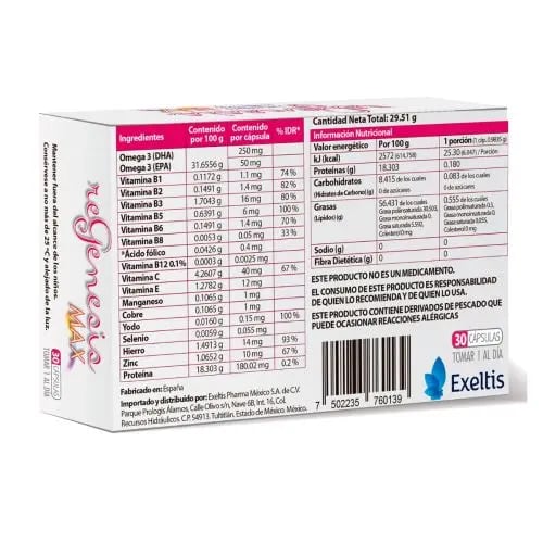 ReGenesis Max con 30 Cápsulas