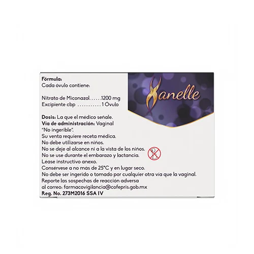 Xanelle 1200 Mg Con 1 Óvulo Vaginal