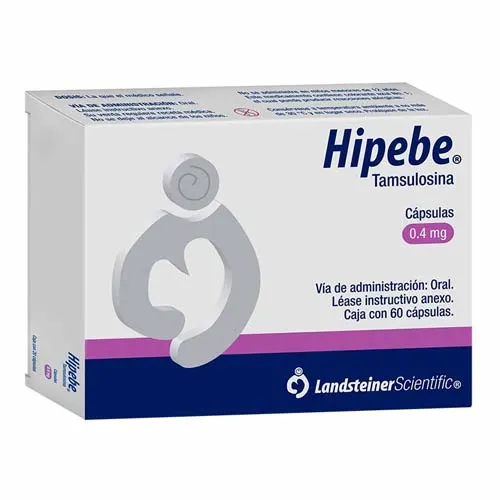 Hipebe Tamsulosina 0.4 Mg Con 60 Tabletas