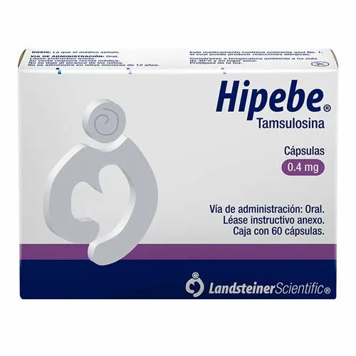 Hipebe Tamsulosina 0.4 Mg Con 60 Tabletas