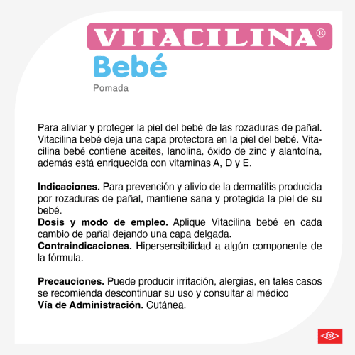 Vitacilina Bebé Pomada Con 110 Gr