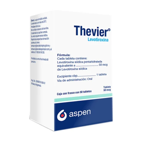 Comprar Thevier 50 Mcg Con 50 Tabletas