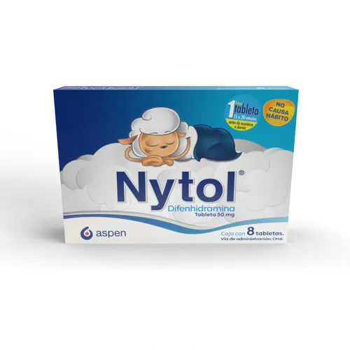 Nytol 50 Mg Con 8 Tabletas