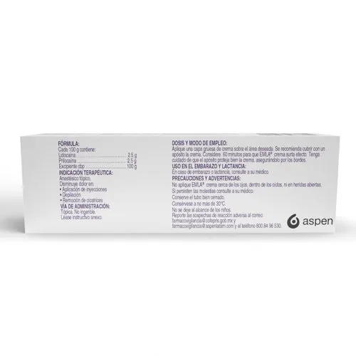 Emla 25 Mg/25 Mg Crema Con 30 G