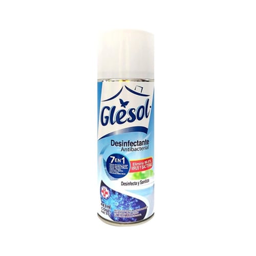 Glesol Desinfectante Antibacterial Fresh 7 En 1 Con 443 Ml Aerosol