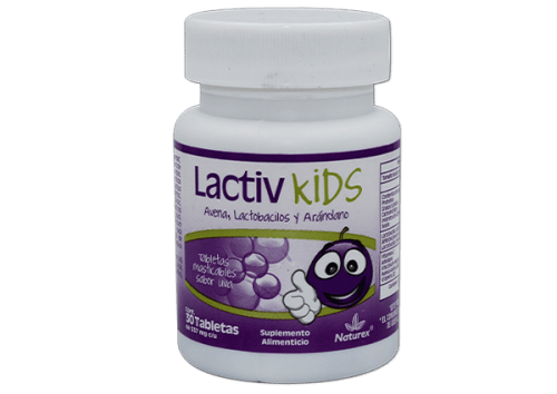 Comprar Lactiv Kids Avena, Lactobacilos Y Arándano Suplemento Alimenticio Con 30 Tabletas