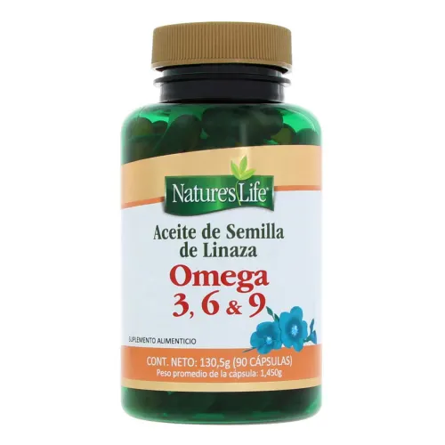 Nature’s Life Omega 3 6 9 con 90 Cápsulas