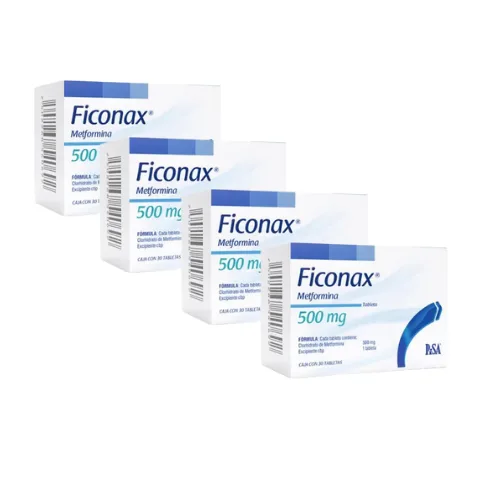 Comprar Ficonax 500 Mg Con 30 Tabletas Pack 4x3