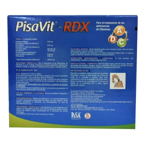 Pisavit-RDX en Solución de 5×3 ml