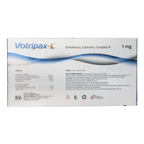 Votripax-L 1 Mg Solución Inyectable Con 3 Jeringas Prellenadas