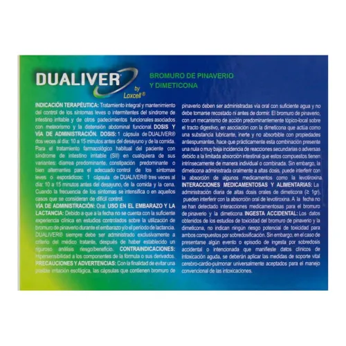 Dualiver 100/150 Mg Con 16 Cápsulas