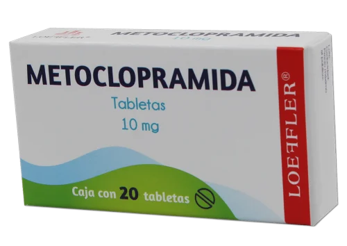 Comprar Metoclopramida 10 Mg Con 20 Tabletas