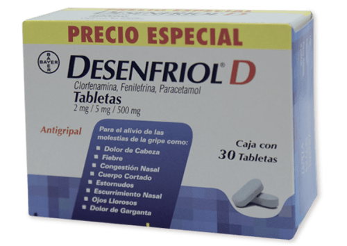 Comprar Desenfriol D 2/5/500 Mg Con 30 Tabletas