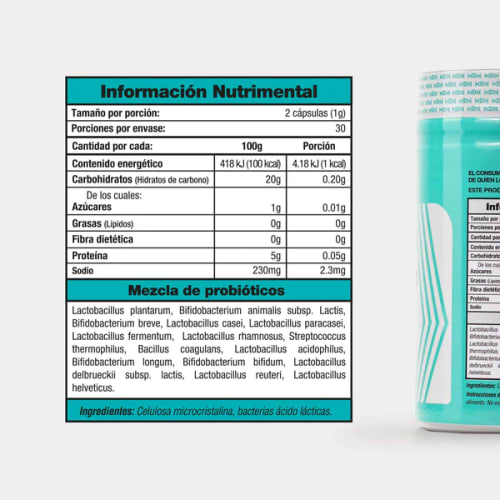 Comprar Mdn Probióticos 5 Billones Suplemento Alimenticio 60 Cápsulas