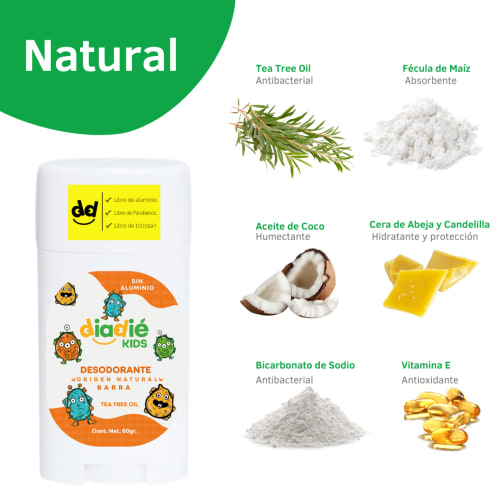 Diadié Kids Pack De 2 Desodorantes En Barra Para Niños Con 60 G