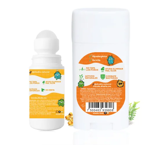 Diadié Kids Pack Desodorante En Barra + Roll On Para Niños
