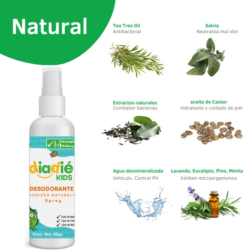 Diadié Kids Pack De 2 Desodorantes En Spray Para Niños Con 60 G