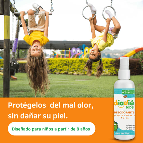 Diadié Kids Pack De 2 Desodorantes En Spray Para Niños Con 60 G