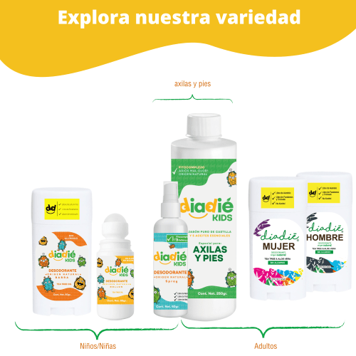 Diadié Kids Pack De 2 Desodorantes En Spray Para Niños Con 60 G