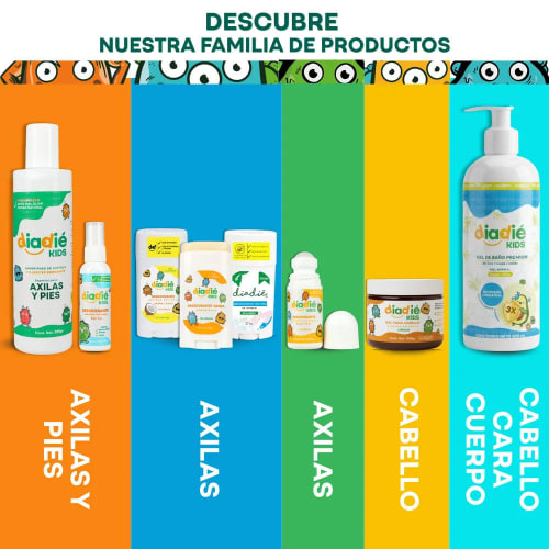 Diadié Kids Pack De 2 Desodorantes En Spray Para Niños Con 60 G