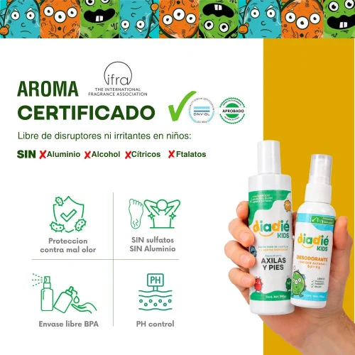 DIADIE Combo Higiene Natural Jabón + Spray para axilas y pies