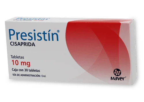 Comprar Presistin 10 Mg Con 30 Tabletas