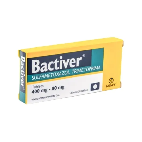 Bactiver Sulfametoxazol Trimetoprima 400/80 Mg Con 20 Tabletas