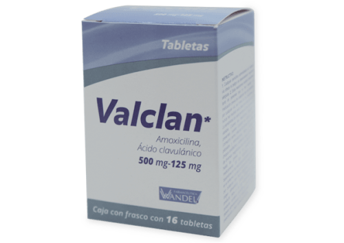 Comprar Valclan 500/125 Mg Con 16 Tabletas