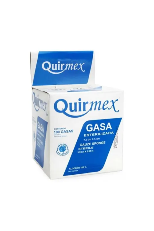 Comprar Quirmex Gasa Esterilizada 7.5Cmx5Cm 100 Gasas