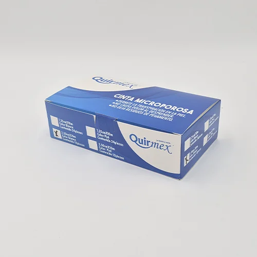 Cinta Microporosa Blanca 2.5 Cm X 10 M Con 12 Piezas